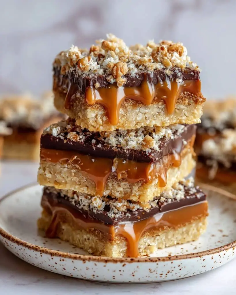 Chocolate Caramel Oatmeal Bars Recipe
