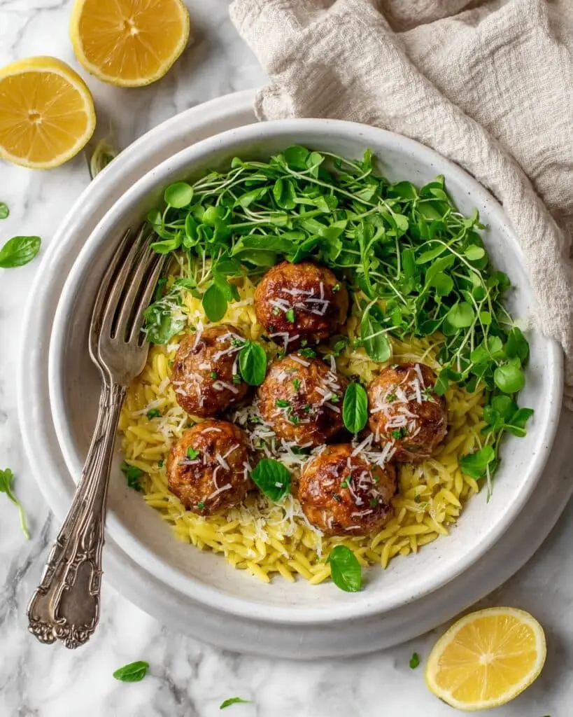 Lemon Butter Chicken Meatballs Recipe