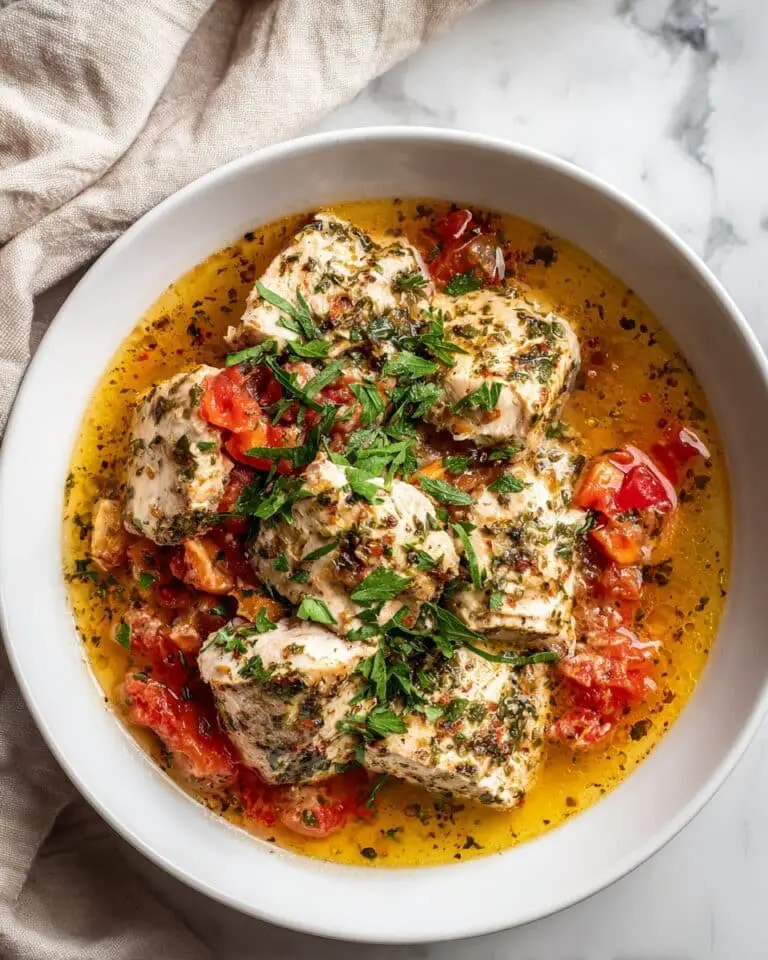 Slow Cooker Tomato Garlic Chicken with Herbs Recipe