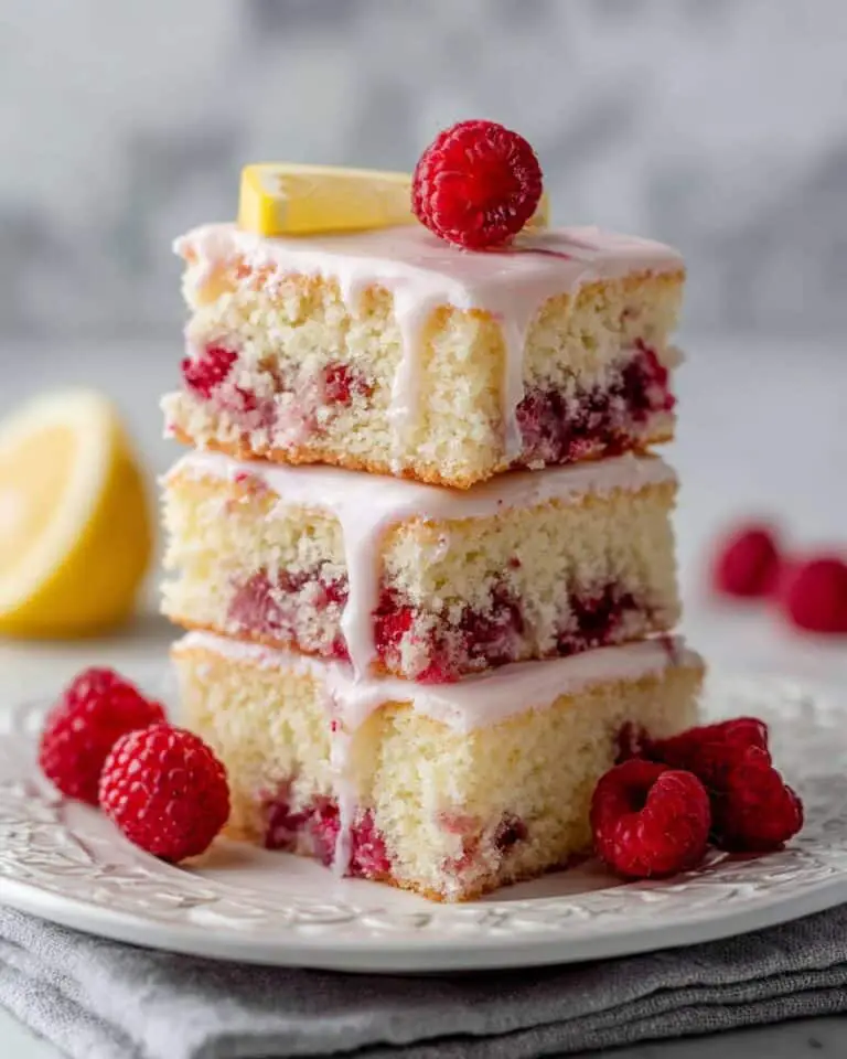 Lemon Raspberry Blondies Recipe
