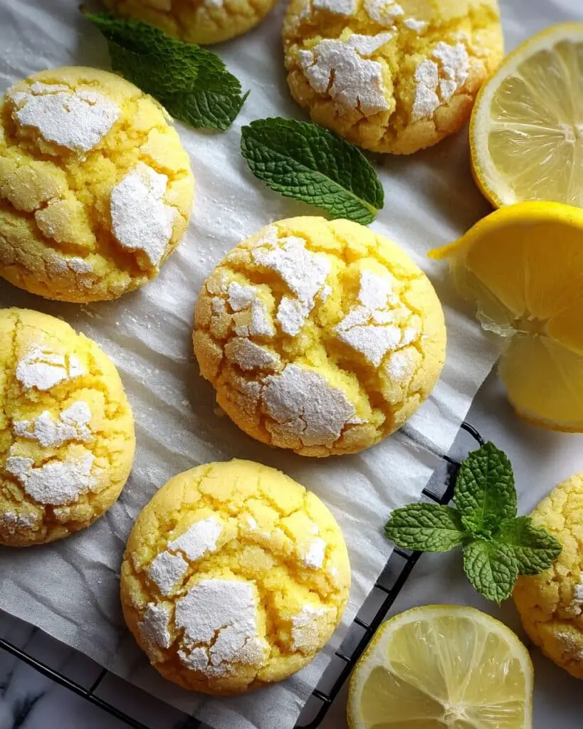 Lemon Crinkle Cookies Recipe