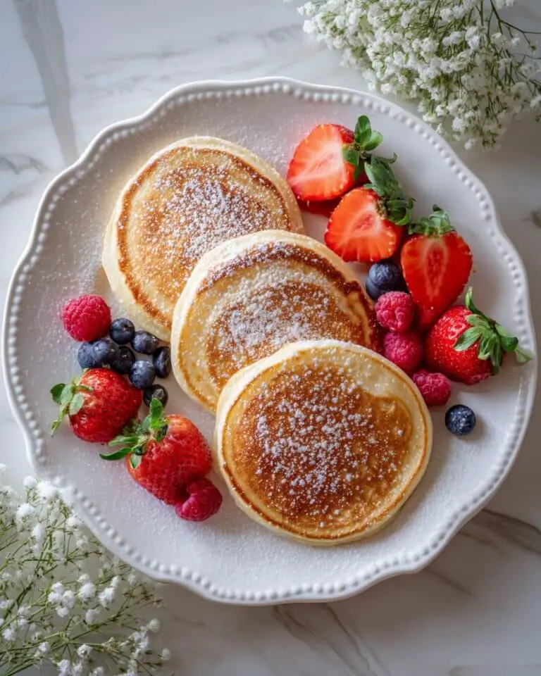 Syrniki: Traditional Russian Ricotta Pancakes with Fresh Fruit Recipe