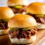 Crockpot BBQ Chicken Sliders Recipe
