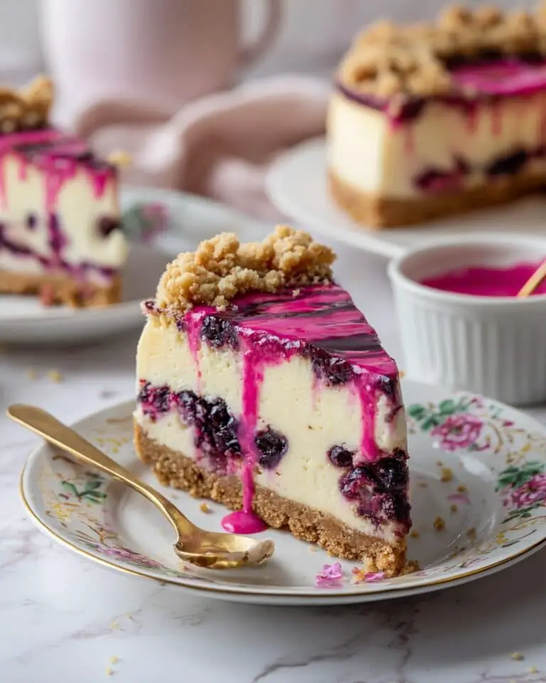 Blueberry Crumble Cheesecake Recipe