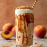Peach Cobbler Milkshake with Sautéed Peaches and Crispy Crumble Recipe