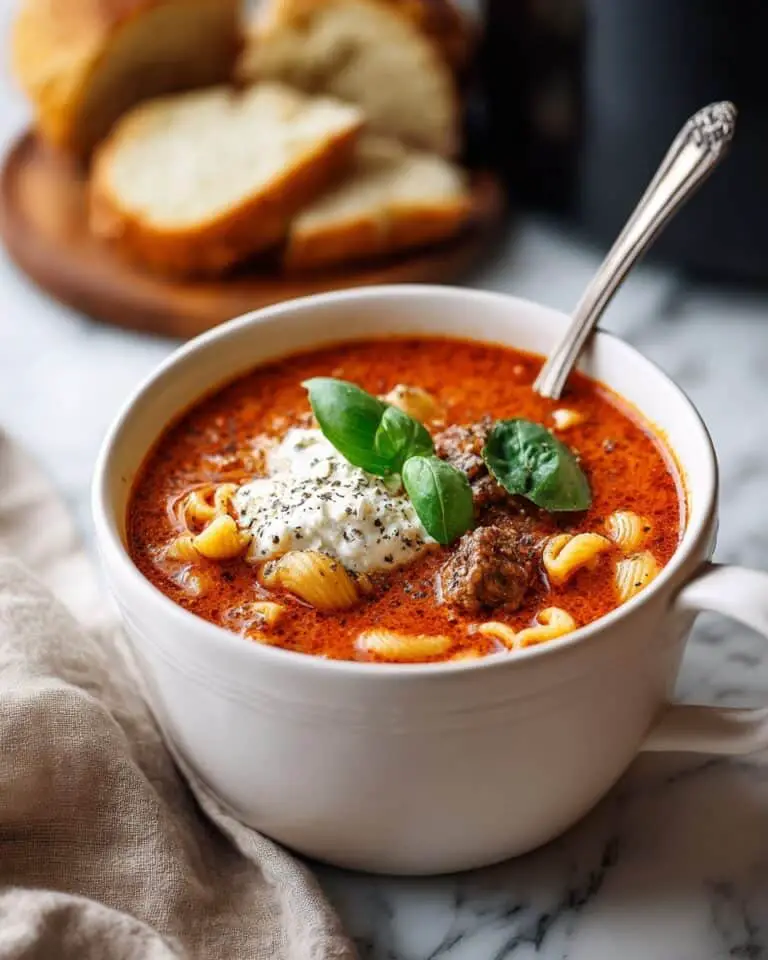 Easy Creamy Lasagna Soup Recipe