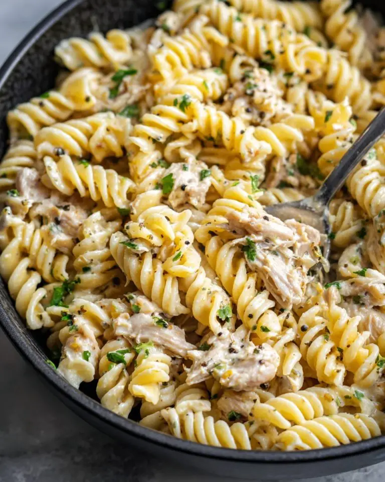 Crockpot Garlic Parmesan Chicken Pasta Recipe