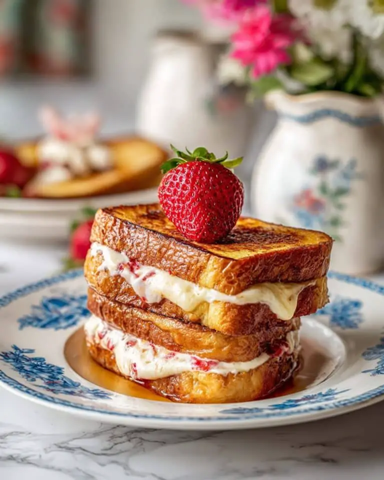 Cream Cheese Strawberry Stuffed French Toast Recipe