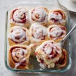 Strawberry Cinnamon Rolls with Cream Cheese Frosting Recipe