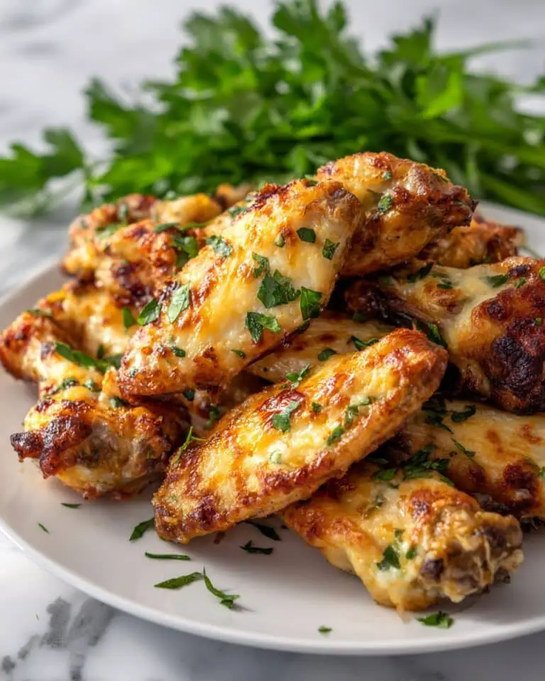 Air Fryer Garlic Parmesan Chicken Wings Recipe