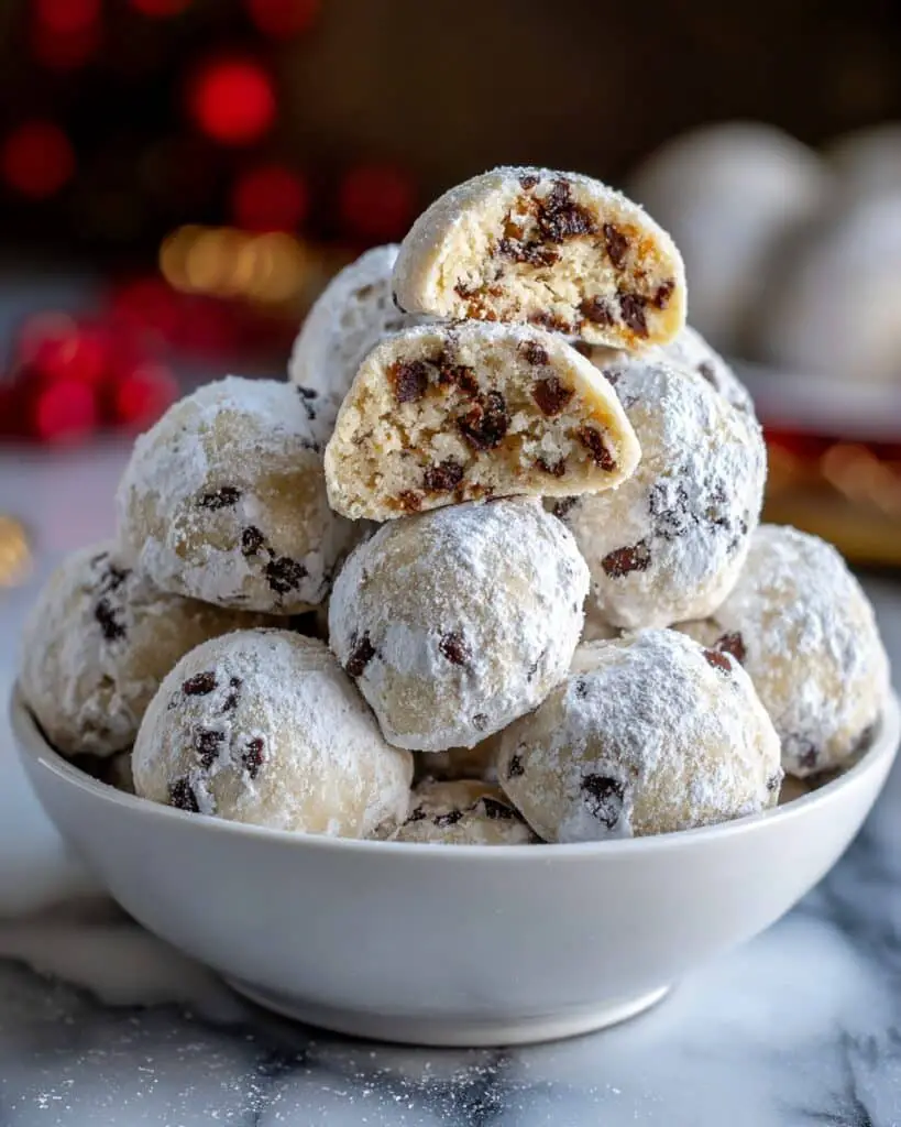 Chocolate Chip Snowball Cookies Recipe