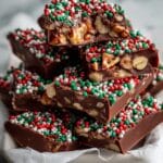 Crockpot Candy with Chocolates, Nuts, and Sprinkles Recipe