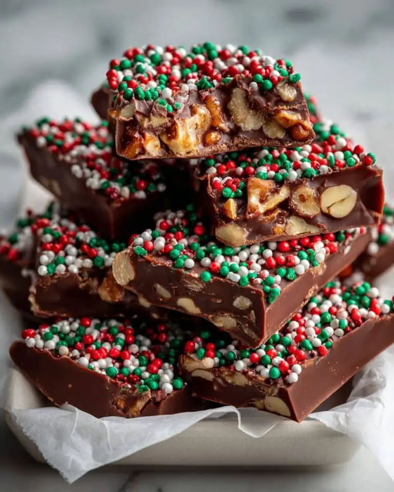 Crockpot Candy with Chocolates, Nuts, and Sprinkles Recipe